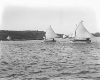 Boats racing on Mooragh lake, Ramsey, possibly during…