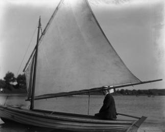 Sailboat on Mooragh lake, Ramsey
