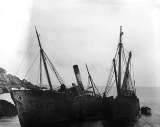 Wrecked trawler 'Crown'