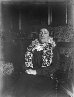 Mrs Southward in her dining room, Ramsey
