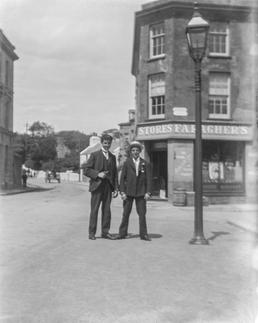 E. Simpkins and G. Halliday near Arthur Faragher's…