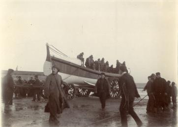 Launching or recovering of Ramsey Lifeboat