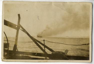Sinking of the SS Tynwald as seen from…