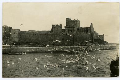 Peel Castle from quay 'When the herrings are…