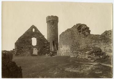 Peel Castle, showing the Round Tower and Armory