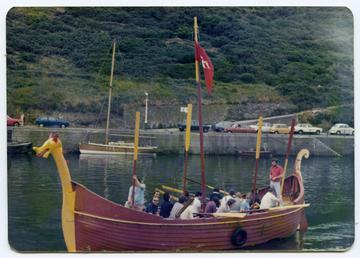 Viking Long Boat Races in Peel Harbour