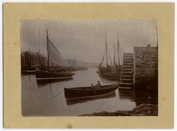Photograph of a painting of  'Peel Harbour', by…