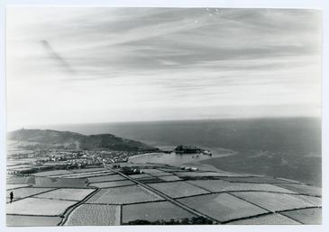 Peel aerial view, taken by the  RAF