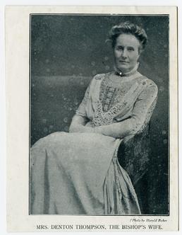Mrs Denton Thompson, the Bishop's wife