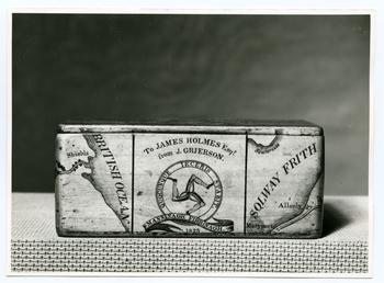 Photograph of a snuff Box presented to James…