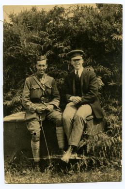 George Victor Harrison in Army Uniform with Jimmy…