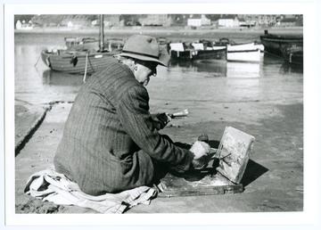 William Hoggatt painting Port Erin