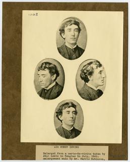 Sir Henry Irving (actor-manager) head portraits
