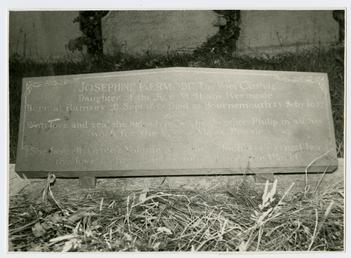 Manx poet Josephine Kermode's Memorial slab at Kirk…