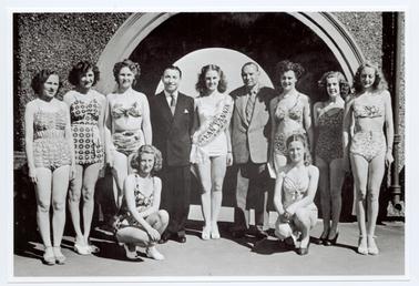 Contestants in the 1949 Miss Ellan Vannin competition…