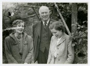 Sir William Leveson-Gowe, with wife Rose and daughter…