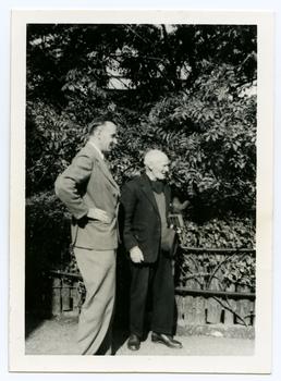 Basil R.S. Megaw and W. Walter Gill, outside…