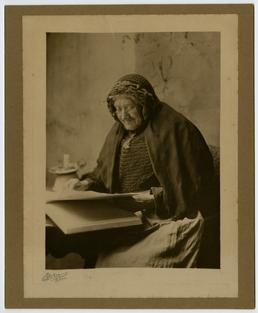 Mrs Morrison, Ballaugh Glen, study of an old…