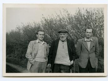 Photograph of Walter Clarke, J. Kneen and J.…