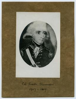 Colonel Frederick Stevenson - photograph of print