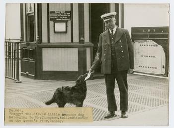 Mr Thompson and his dog Peggy, on the…