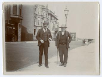 Two gentlemen on Ramsey south promenade