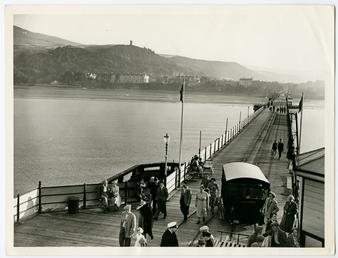 Ramsey, Queen's Pier tramway, from end looking to…
