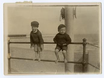 Small boys on Ramsey promenade