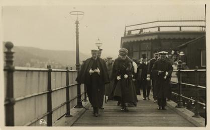 George V returning to Royal Yacht, Victoria and…