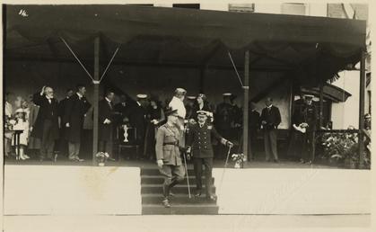 George V with William Fry, Lt. Gov., knighted…