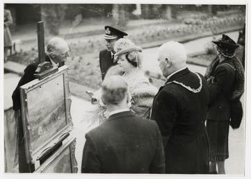 George VI and Elizabeth at the presentation of…