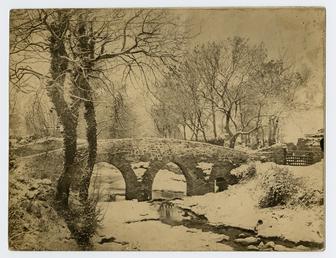 Monks Bridge in the snow, Ballasalla