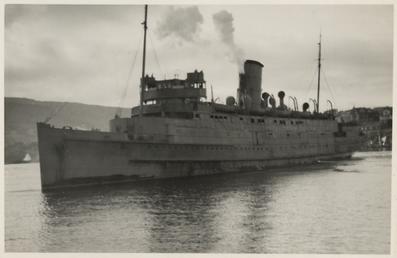 'Lady of Mann' in service as a troopship
