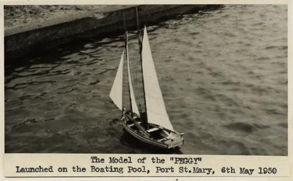Model of the 'Peggy' at Port St Mary…