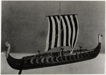 Model of a Viking longship
