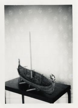 Model of Viking longship Gokstad by A.R. Nicol