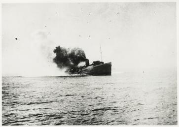 TSS 'Mona's Queen (III)' sinking off Dunkirk