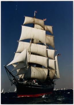 The iron ship 'Star of India' at sea