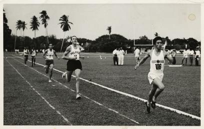 Peter Haraghy running in Malaya prior to joining…