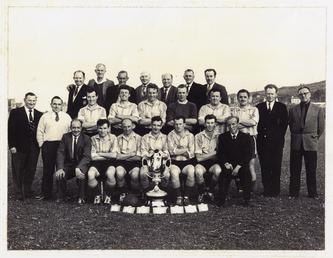 Rushen United FA Cup Winning Team and committee