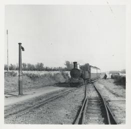 Train (no.12 Hutchinson) entering Port Erin