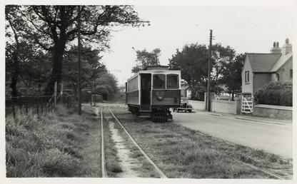 Manx Electric Railway enclosed car 20 with trailer,…
