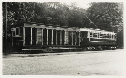 Manx Electric Railway open car 44 with enclosed…
