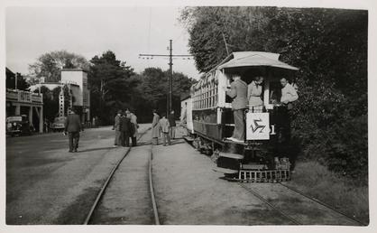 Manx Electric Railway motor saloon car 1 during…