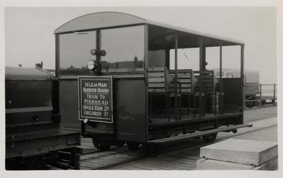 Tram on Queen's Pier, Ramsey