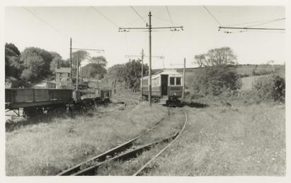 Manx Electric Railway vestibuled motor saloon 5 alongside…