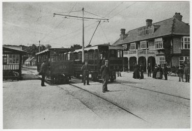 Electric Tram 13 and trailer 20 at Groudle…