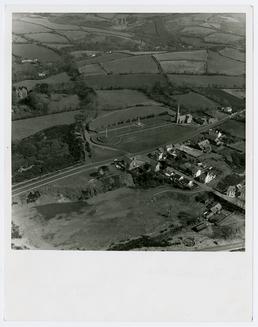 Aerial photograph of Tynwald Hill and St John's