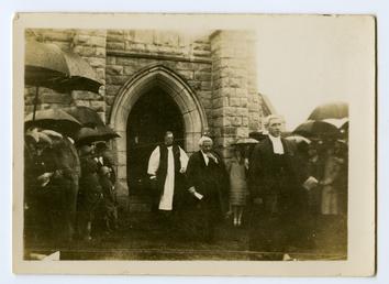 Dignitaries on Tynwald Day leaving St John's Church