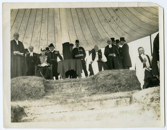 Lieutenant Governor Sir Claude Hill and other dignitaries…